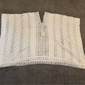White crochet beach cover-up